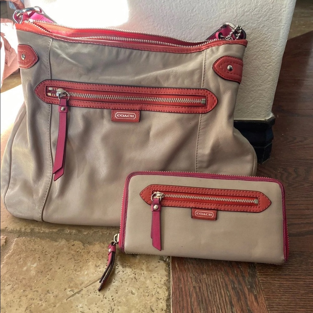 Coach Purse and Wallet Set